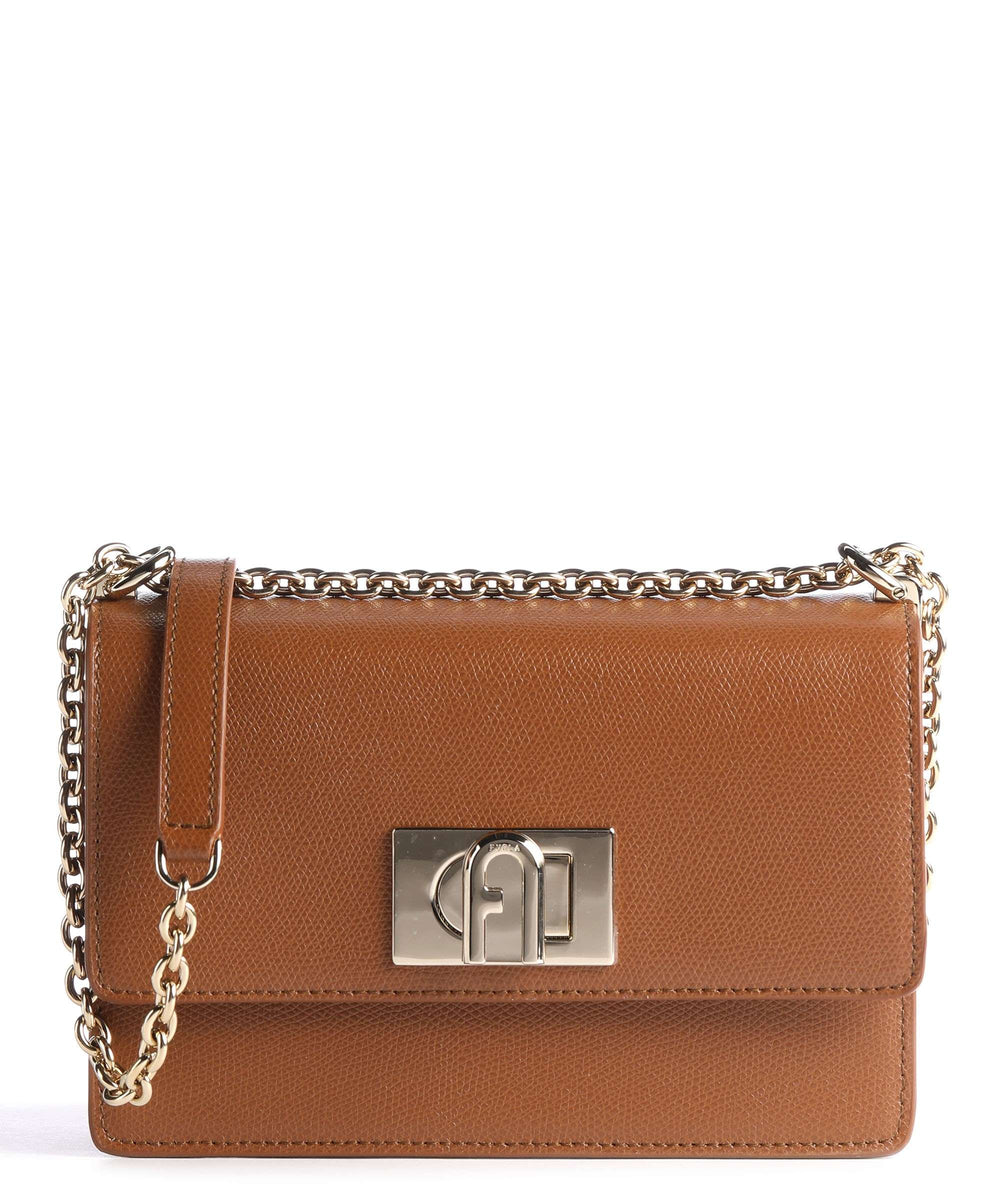 FURLA 1927 Mini Crossbody bag grained leather Cognac | Fashion2B