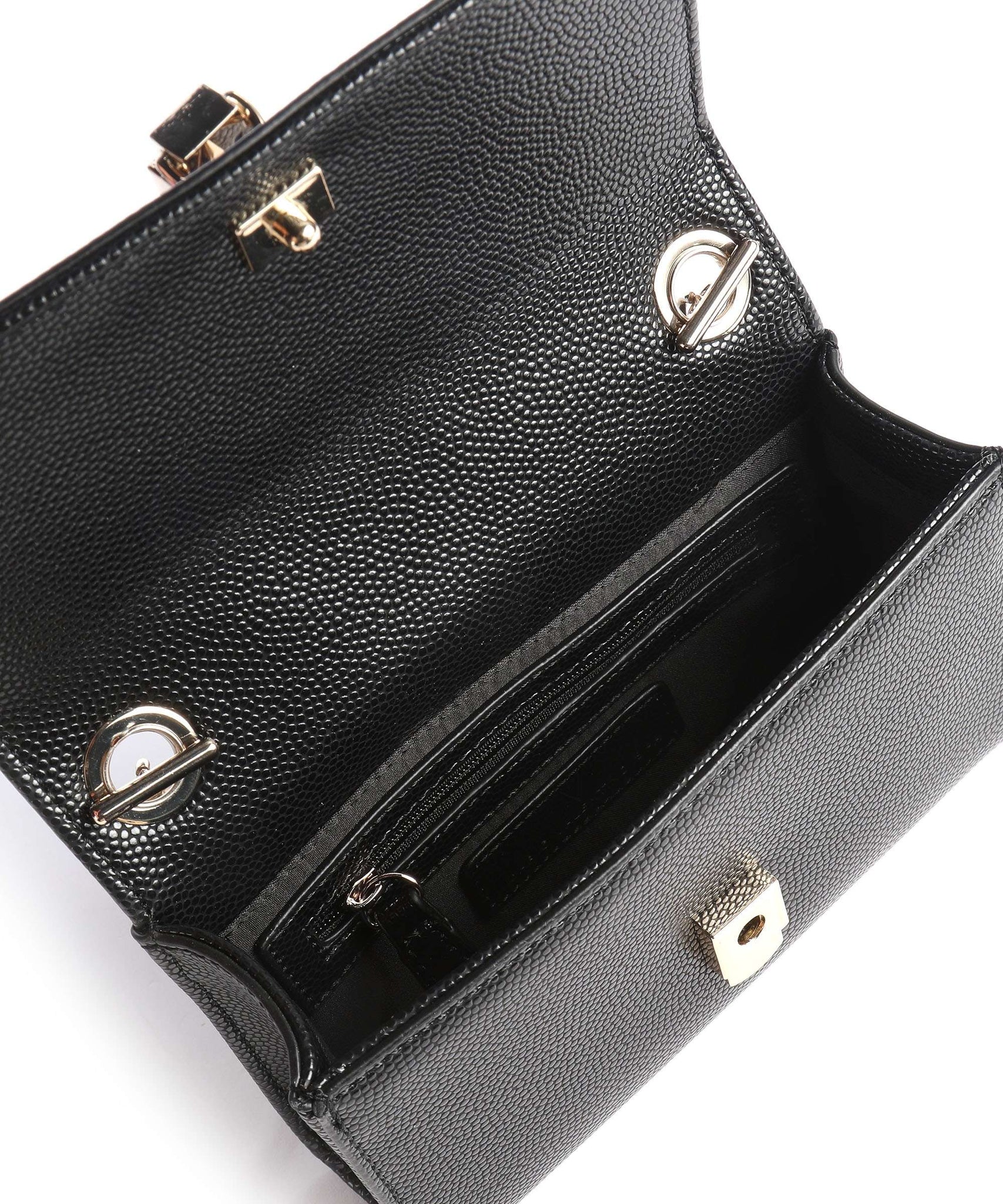 Valentino Bags Divina Black Shoulder Bag VBS1R406GNEROGOLD - Bags